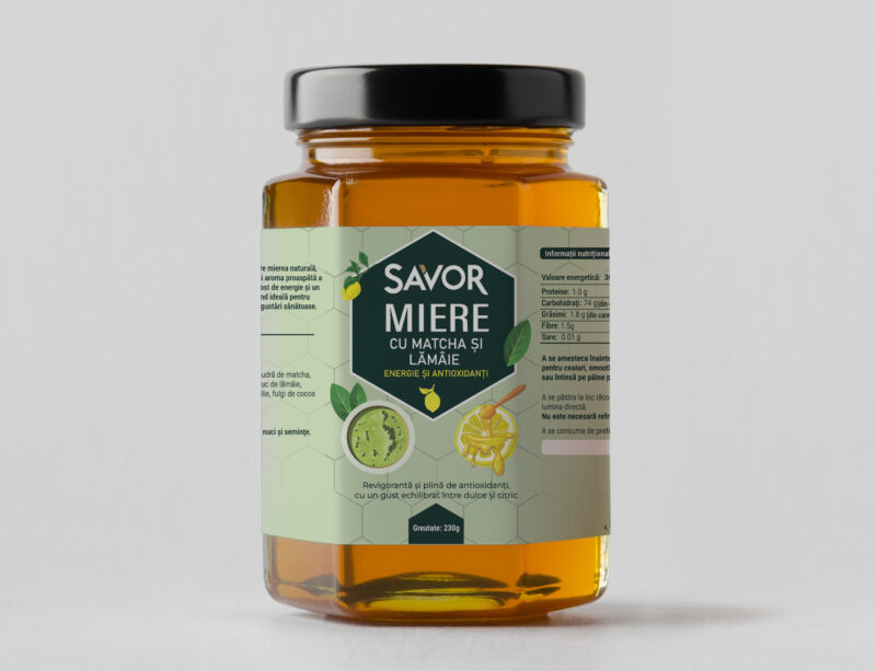 Miere cu Matcha și Lămâie – Energie și Antioxidanți