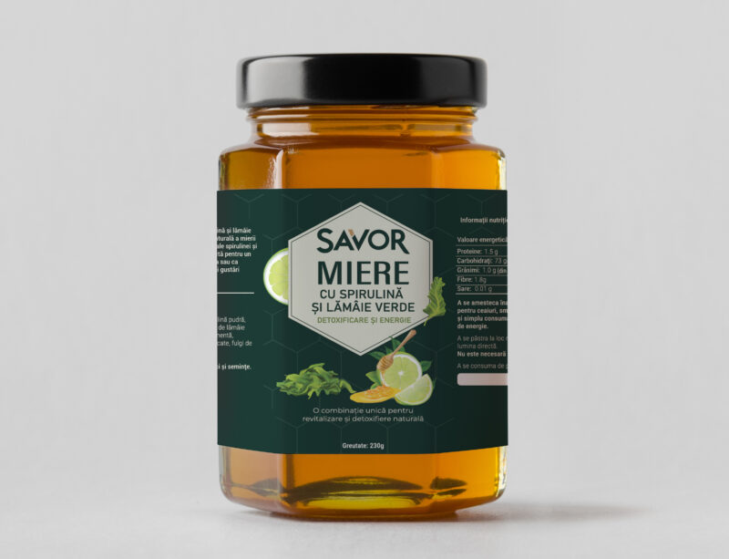 Miere cu Spirulină și Lămâie Verde – Detoxificare și Energie